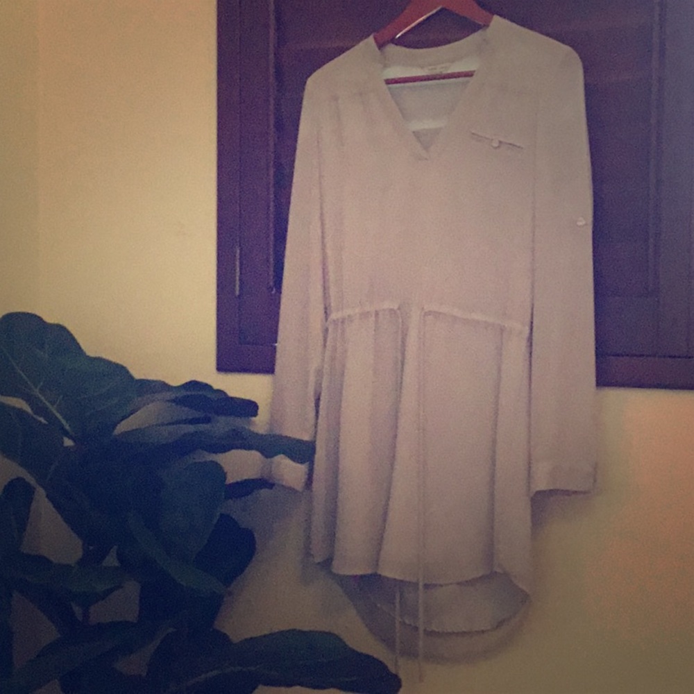 Naked zebra, gray dress. 😍